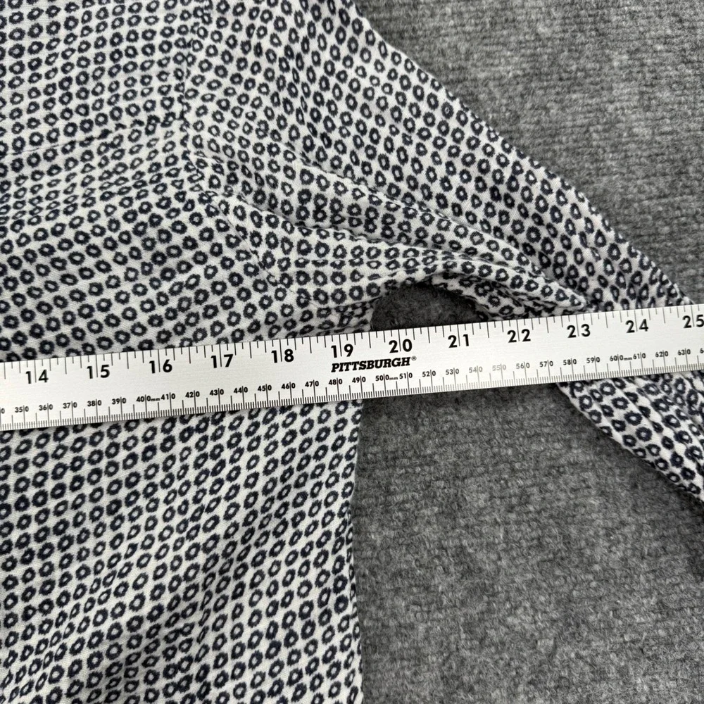 Roller Rabbit Womens Small White Black Geometric Print L/S Button Up Shirt - Picture 5 of 7